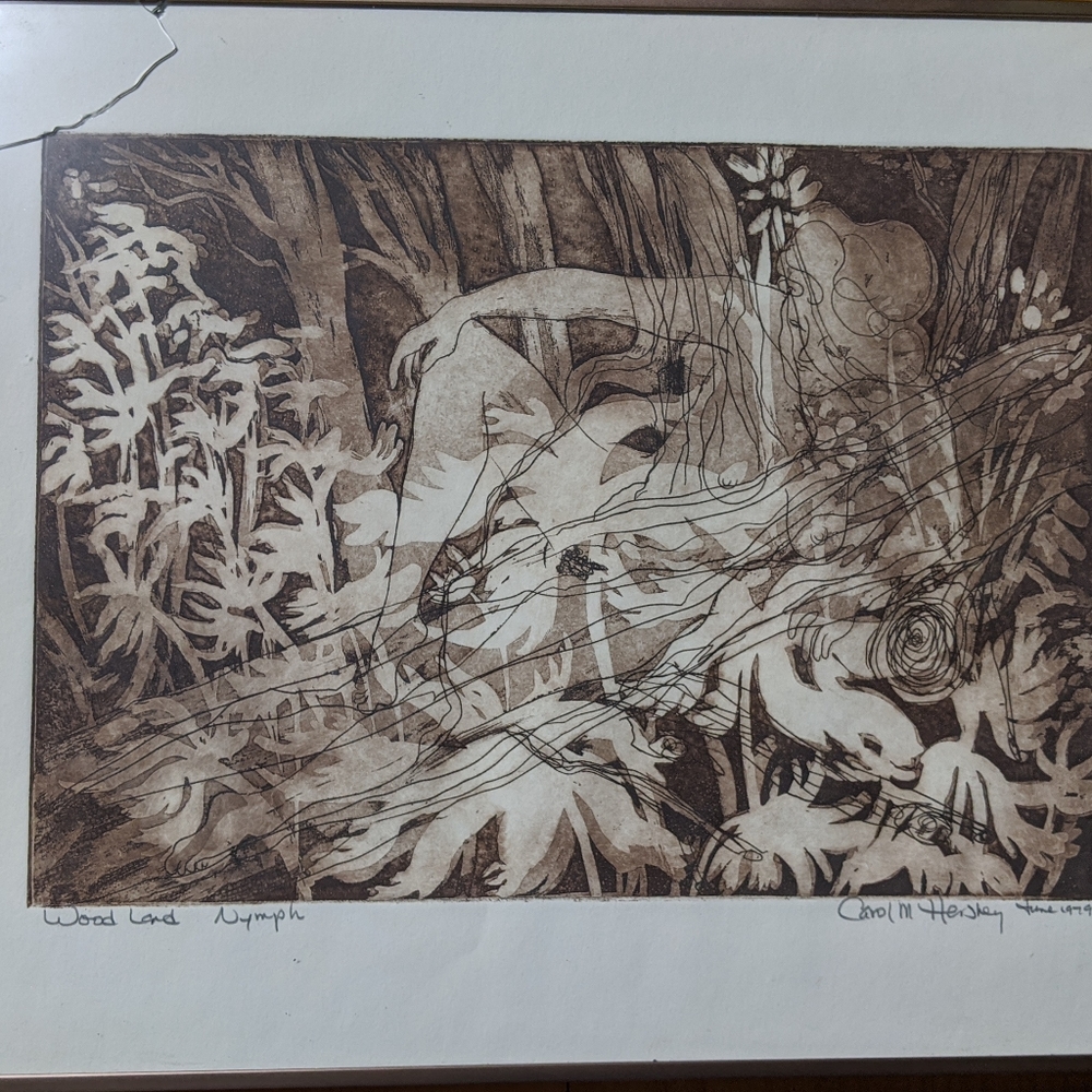 Lithograph “Woodland”, Original Signed Work